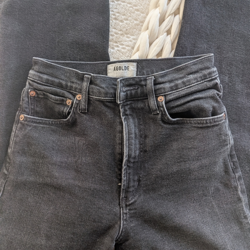 Agolde Harper Mid Rise Straight Leg Jean - Picture 2 of 6